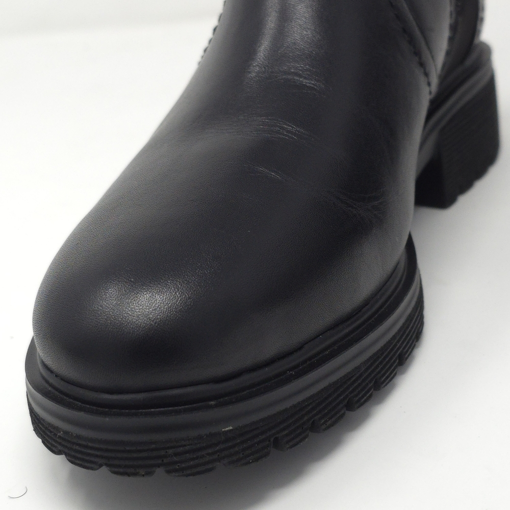 Rockport Black Leather Ankle Booties with Side Zip 9.5M - Picture 7 of 14